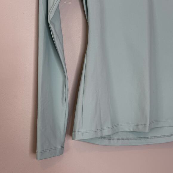 Susana Monaco Breathe Blue V-Neck Long Sleeve Top Pullover NWT Size Small - Picture 4 of 9